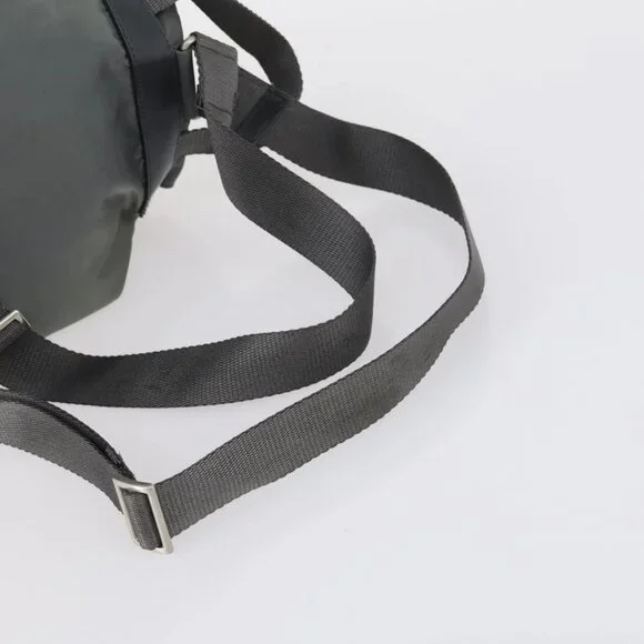 PRADA Backpack Nylon Gray Silver Auth kk572 - Picture 8 of 16